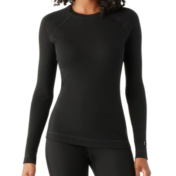 Smartwool Merino Women's Base Layer crewneck long sleeve Size Medium Black - Picture 4 of 4